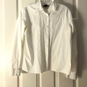 Charter Club Tuxedo Style Crisp White Shirt - 10P